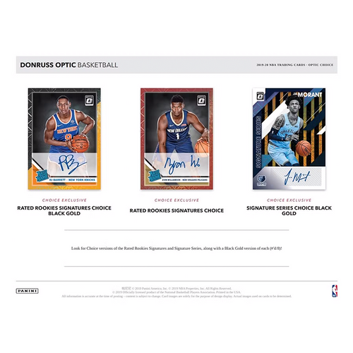 2019/20 Panini Donruss Optic Basketball Choice Box